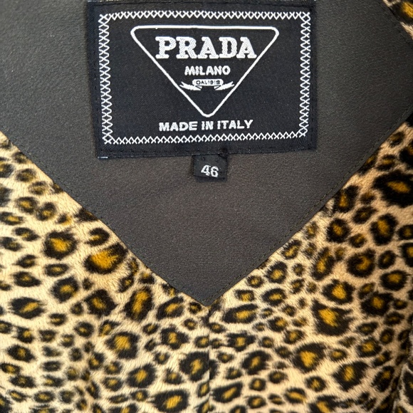 Vintage Prada Hooded Trench Coat | Leopard Print Lining | Size 46 Made in Italy - Picture 6 of 6